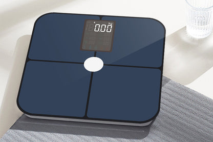 Smart Digital Bathroom Body Fat Scale 180KG Bluetooth Scales Weight for BMI Water-Navy Blue