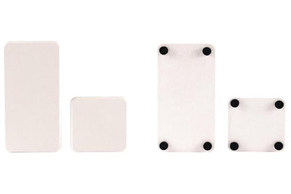 4Pcs Water Absorbent Diatomite Trays Non-Slip Fast-Drying Sink Diatomite Coasters-White