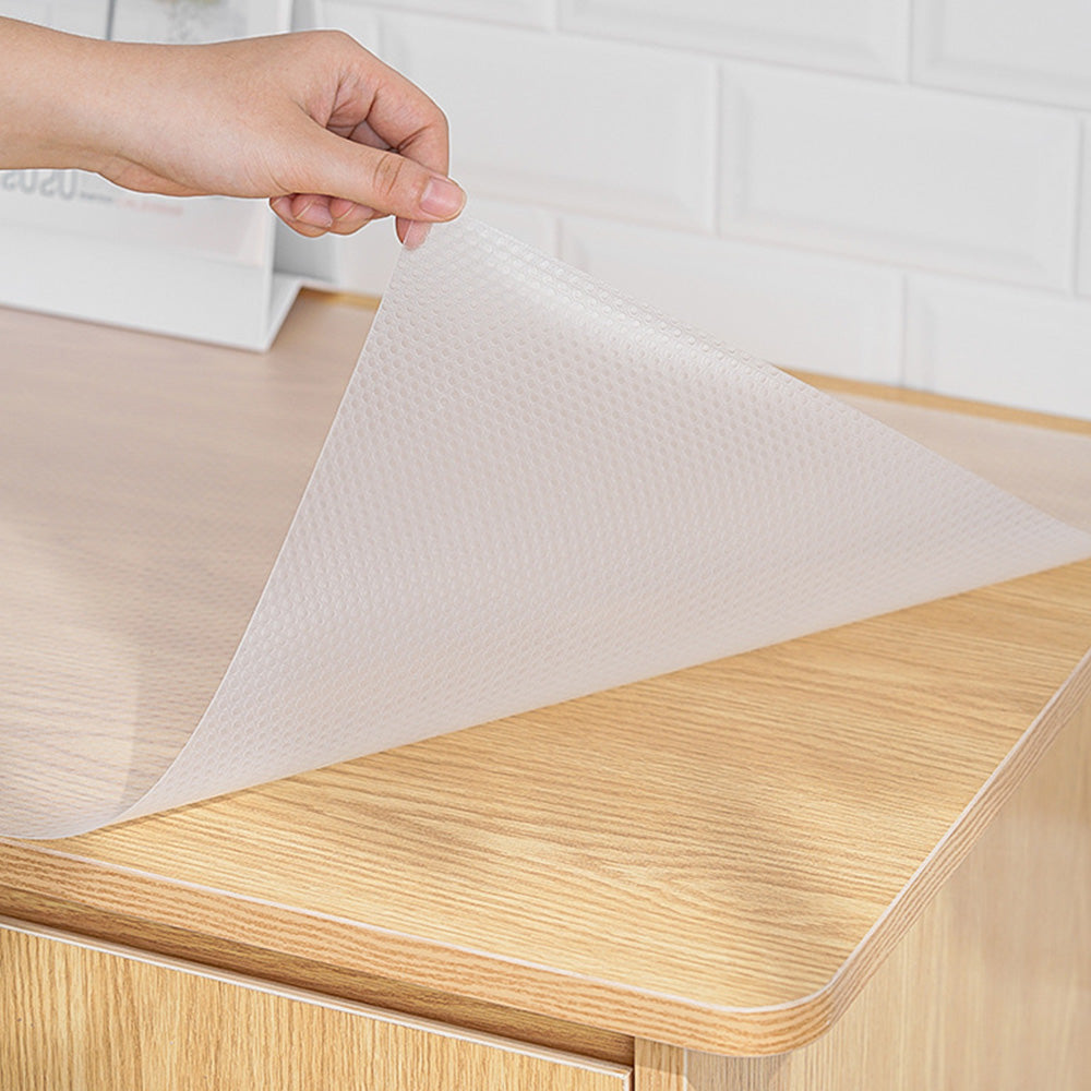 EVA Drawer Liner 30x300cm with Slip Resistant Dots and Heat Resistance - Clear