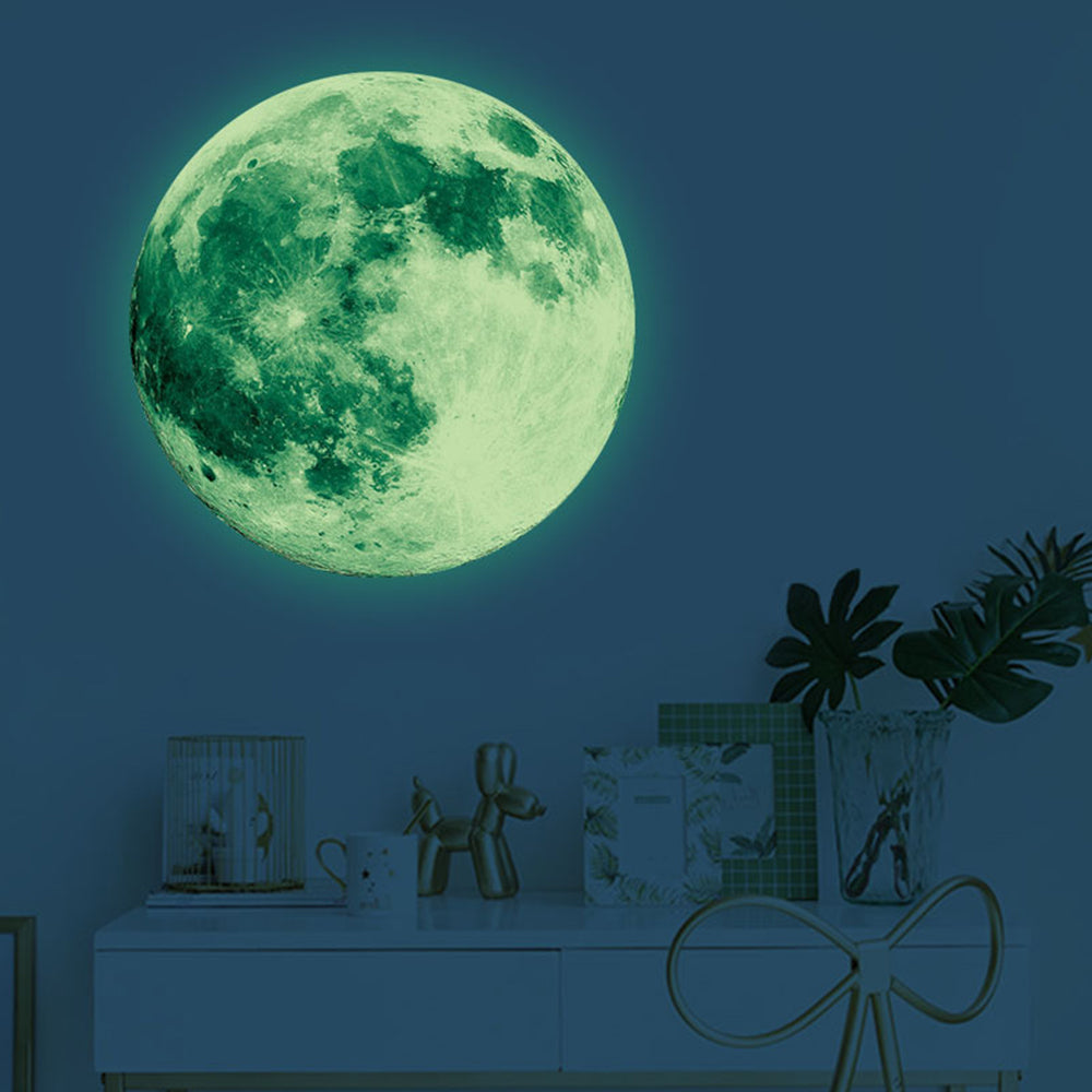 30X30CM Glow in The Dark Stars and Moon for Ceiling Decorations Glow Wall Stickers