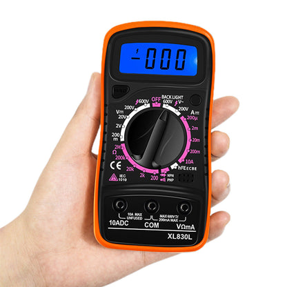 Digital Multimeter DC AC Voltmeter Voltmeter and Ohm Volt Amp Meter with PTC protection