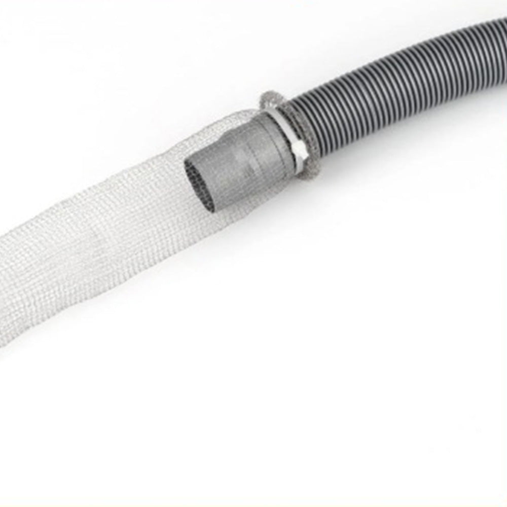 24 Pieces Drain Filter for Washing Machine Stainless Steel Hair Snare Traps with 24 Pcs Cable Ties