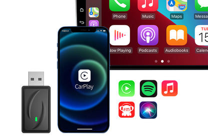 2 in 1 Carplay Android Auto Wireless Adapter Auto Connect USB Dongle For Wired Carplay Android