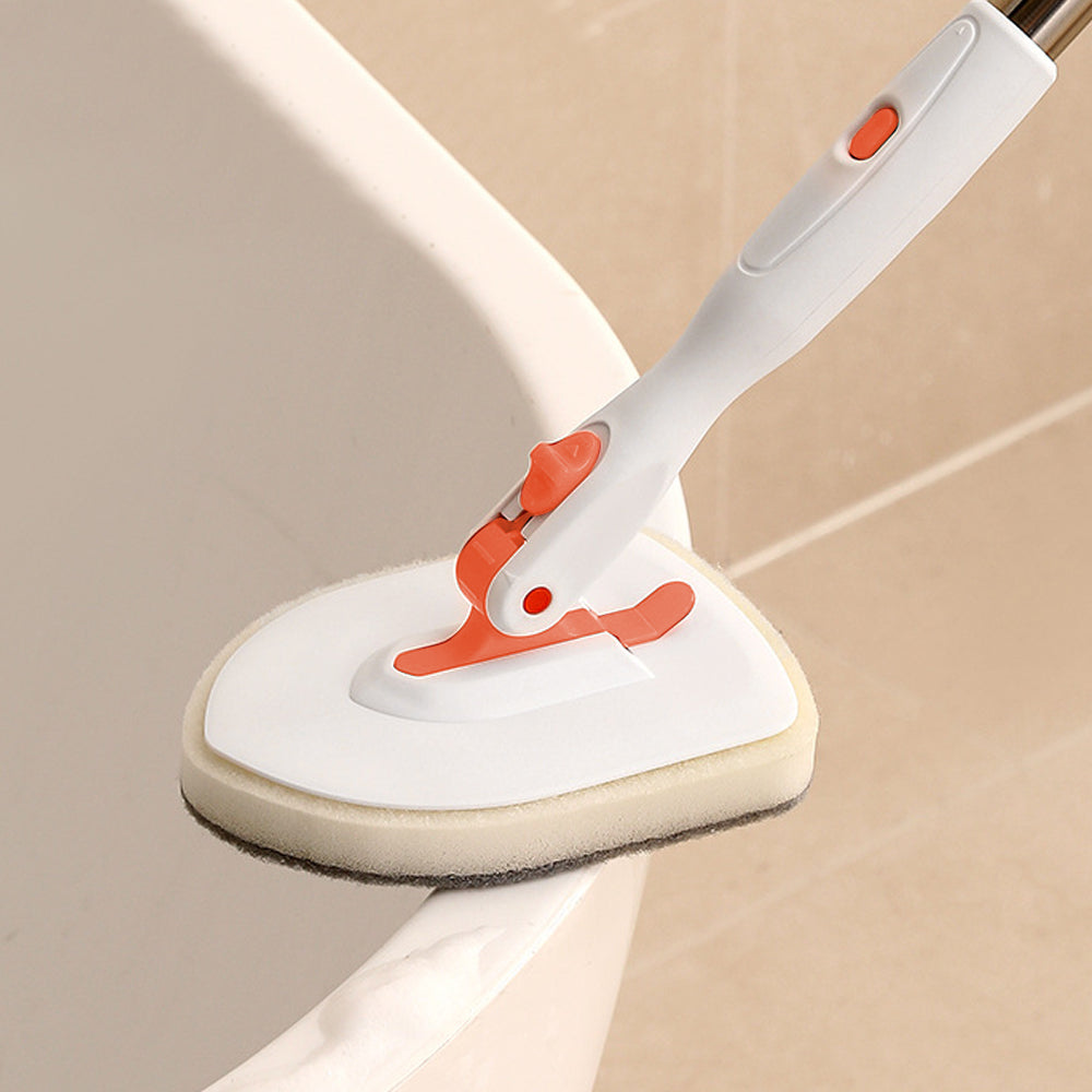 3-in-1 Cleaning Brush Kit with Adjustable Hndle and 4Pcs Brush Replacements