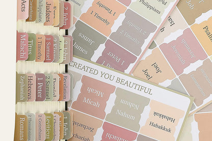 Laminated Bible Tabs Easy to Read and Apply Bible Tabs Bible Index Tabs