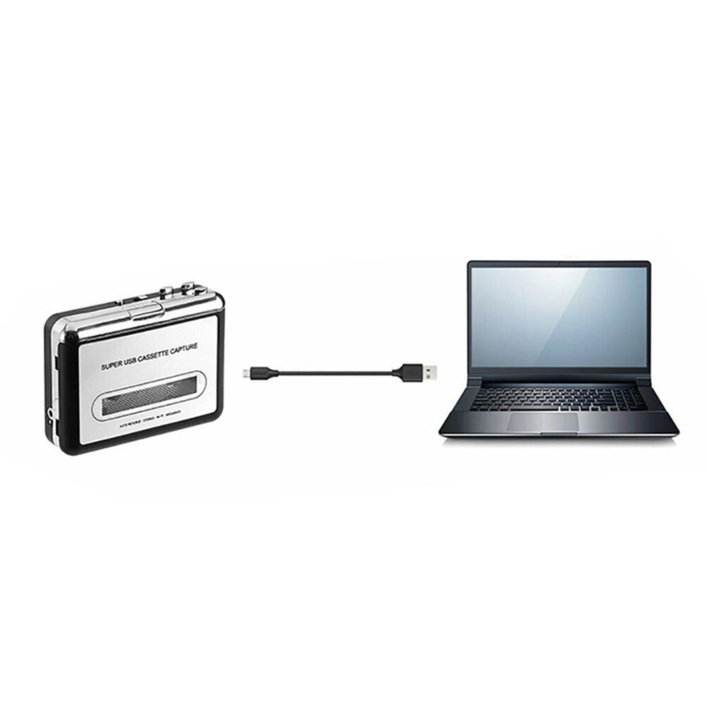 USB Cassette to MP3 Converter Player for PC Recording