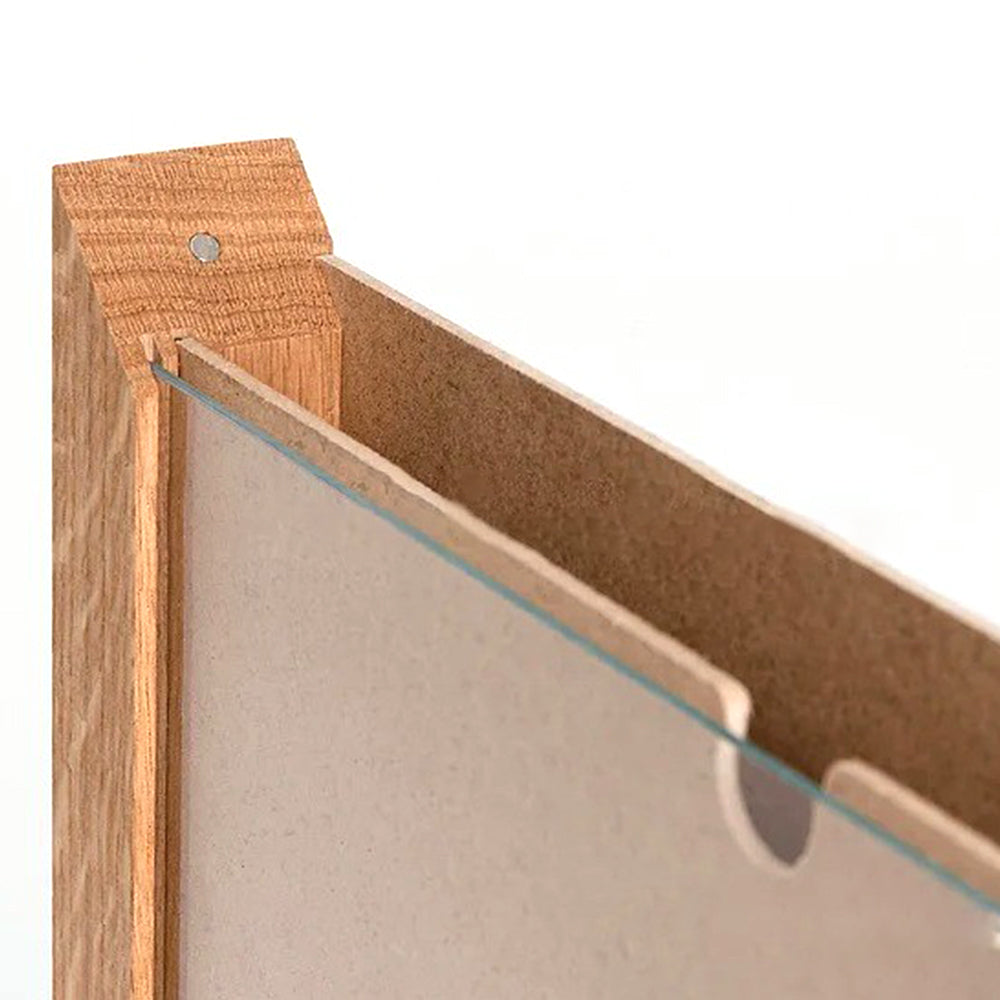 Magnetic Kids Art Frames Wooden Artwork Display Holder for Up to 100 Sheets of A4 Paper Wood