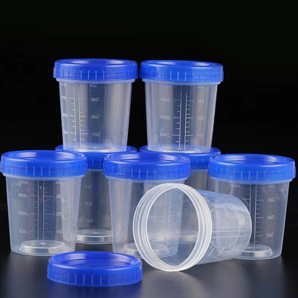 Set of 10Pcs Measuring Cup 120ML Leakproof to Go Small Condiment Containers Dip Sauce Containers
