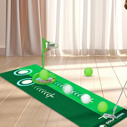 Kids Golf Toy Set with Tiger Ball Returner Clubs and Putter Mat for Indoor & Outdoor Play