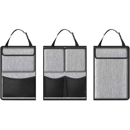 Large Capacity Car Trunk Organizer with Zippers ââ‚?Backseat Storage Grey
