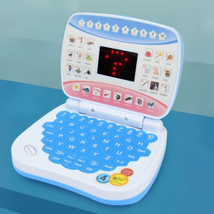 Pretend Laptop Toy with Music for Bilingual Learning - Blue