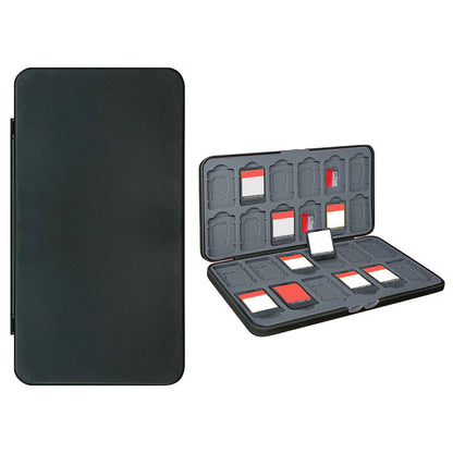 24-in-1 Game Card Storage Case Snap-Closure Protection Box for Nintendo Switch Lite / OLED Black