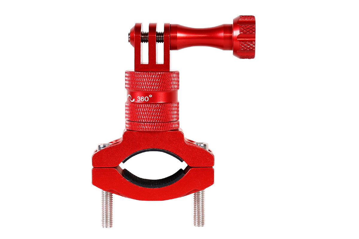 2Pcs Aluminum Bike Handlebar Mount Bicycle Mount for GoPro Hero 13 12 11-Red