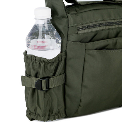 Water-Resistant Messenger Bag for Men Lightweight Travel Crossbody Sling Bag-Green