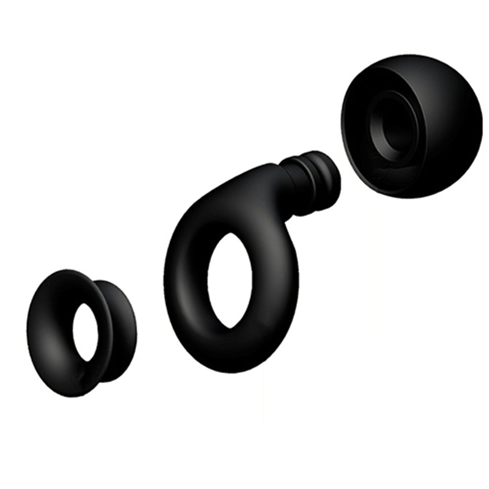 Pair of Ear Plugs with 3 Pairs of Ear Tips for Noise Cancelling Ear Protection EarPlugs for Sleep Work Study Black