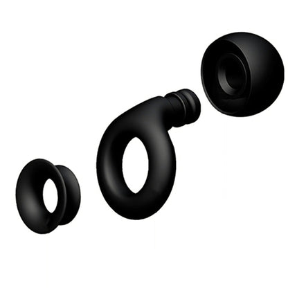 Pair of Ear Plugs with 3 Pairs of Ear Tips for Noise Cancelling Ear Protection EarPlugs for Sleep Work Study Black