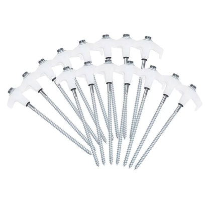 15Pcs Glow in the Dark Tent Pegs Heavy Duty Ground Anchor Tent Stakes