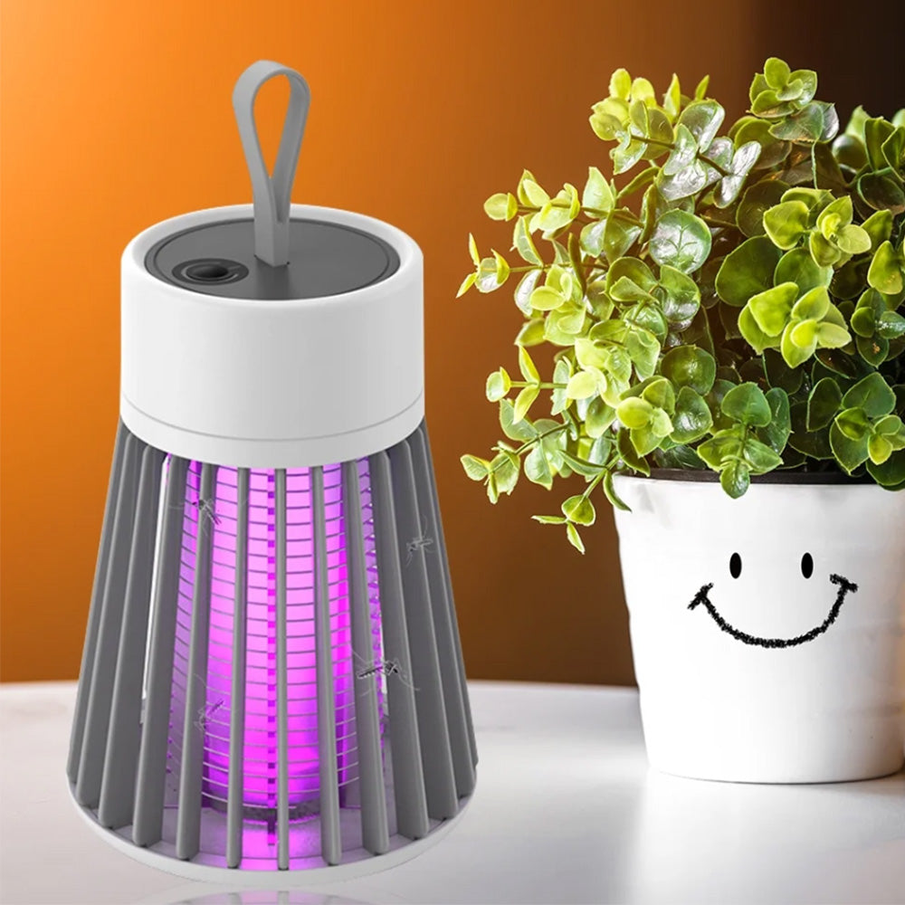 Electric Mosquito Killer Lamp Fly Trap Insect Bug Zapper for Indoor and Outdoor Use Grey
