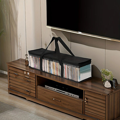 DVD Carrying Case Holder Black Portable Storage Bag for 35-40 Discs