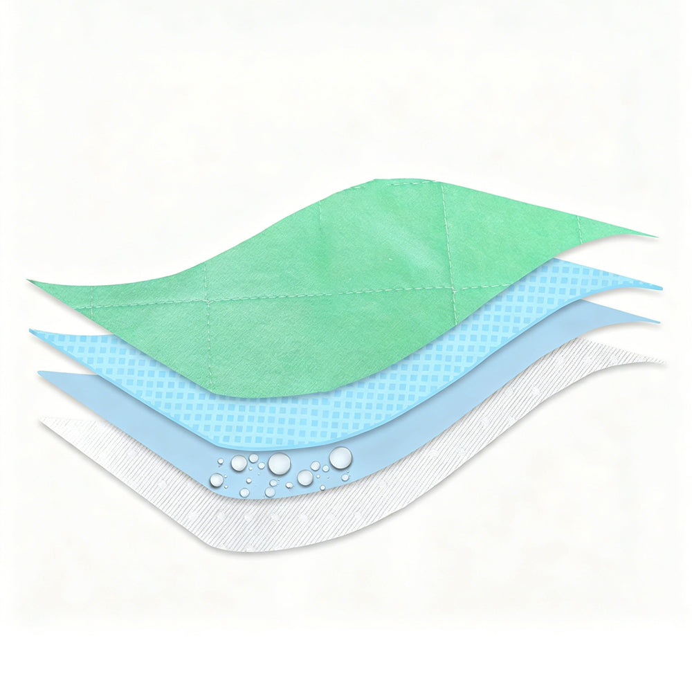 Waterproof Absorbent Underpad-Green