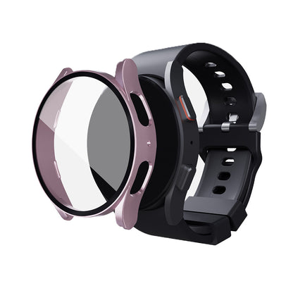 2Pcs Full Screen Protector Case Cover For Samsung Galaxy Watch 5 40mm Rose Gold and Silver