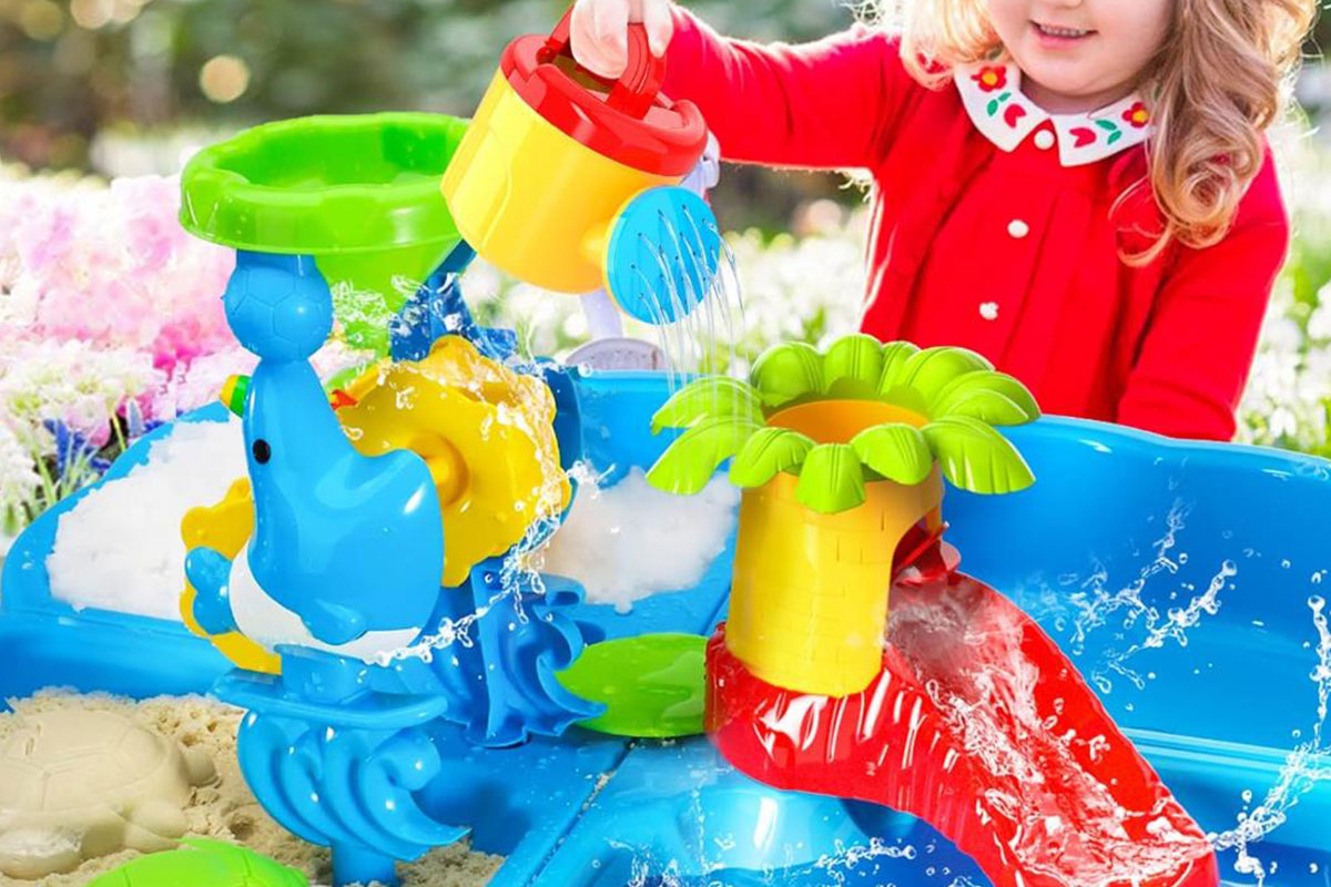 Sand Water Play Table Pool Toy Educational Beach Kids Pretend Set
