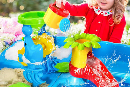 Sand Water Play Table Pool Toy Educational Beach Kids Pretend Set