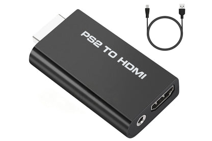 PS2 To HDMI Converter Adapter With USB Power Cable Supports All PS2 Display Mode