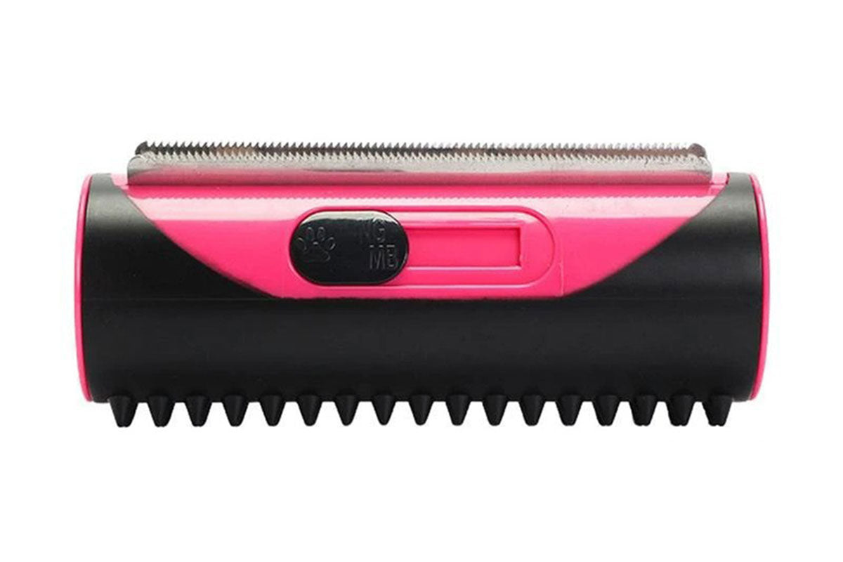 2Pcs Two Sided Pet Grooming Brush Hair Shedding Trimmer Comb Dog Cat Hair Fur Removal-Red