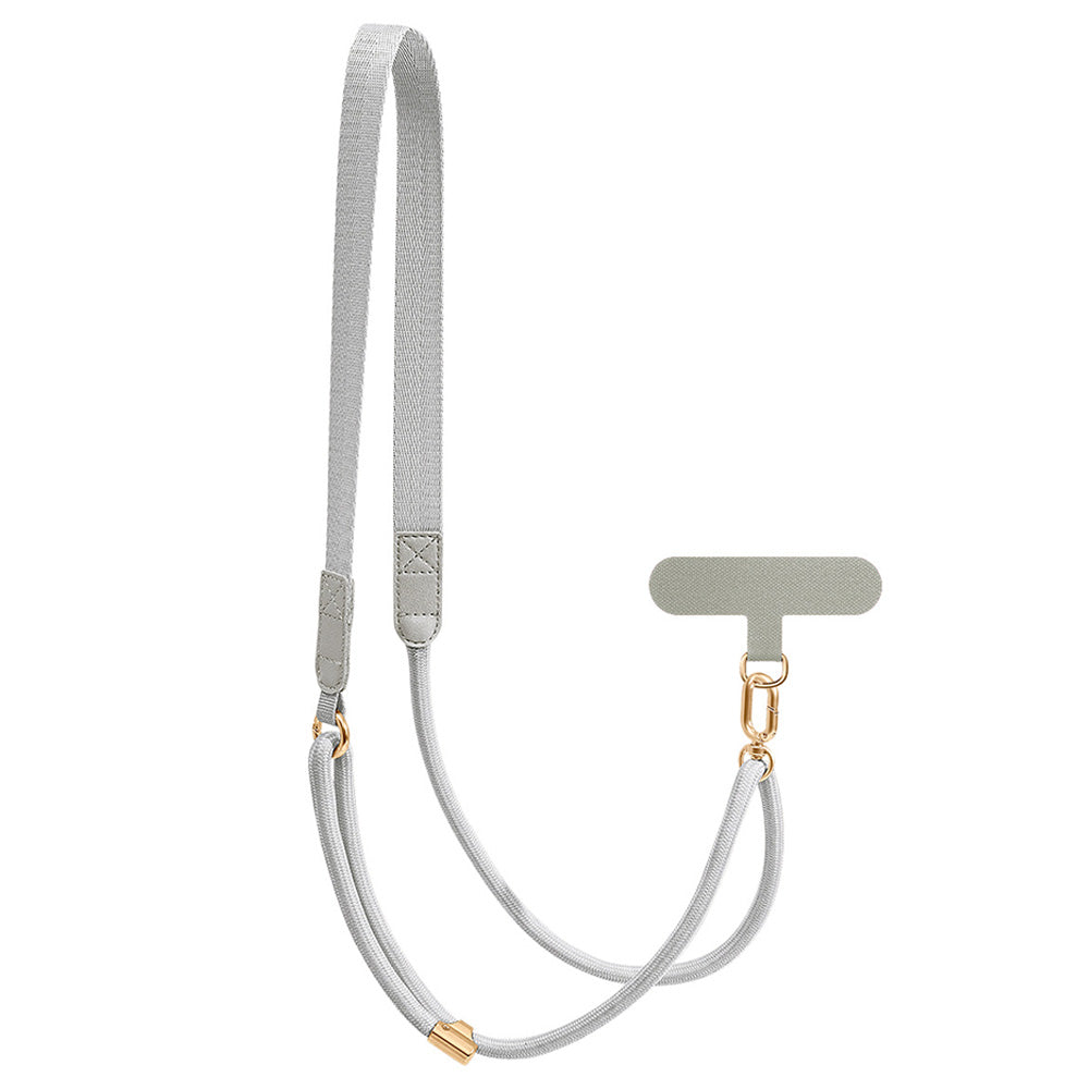 Adjustable Phone Lanyard Crossbody Strap-Grey