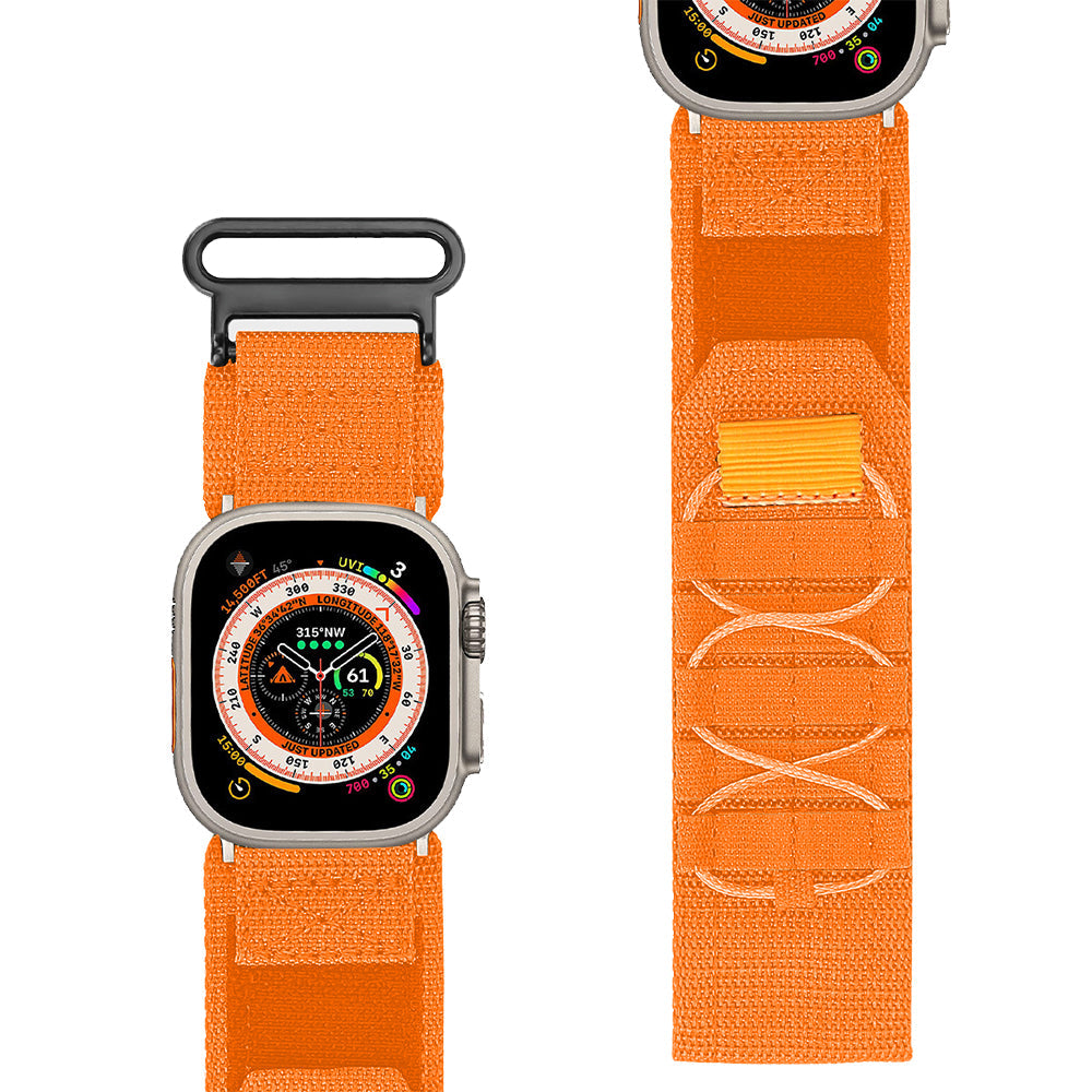 Nylon Watch Band Sports Watch Strap Compatible with Apple Watch Orange