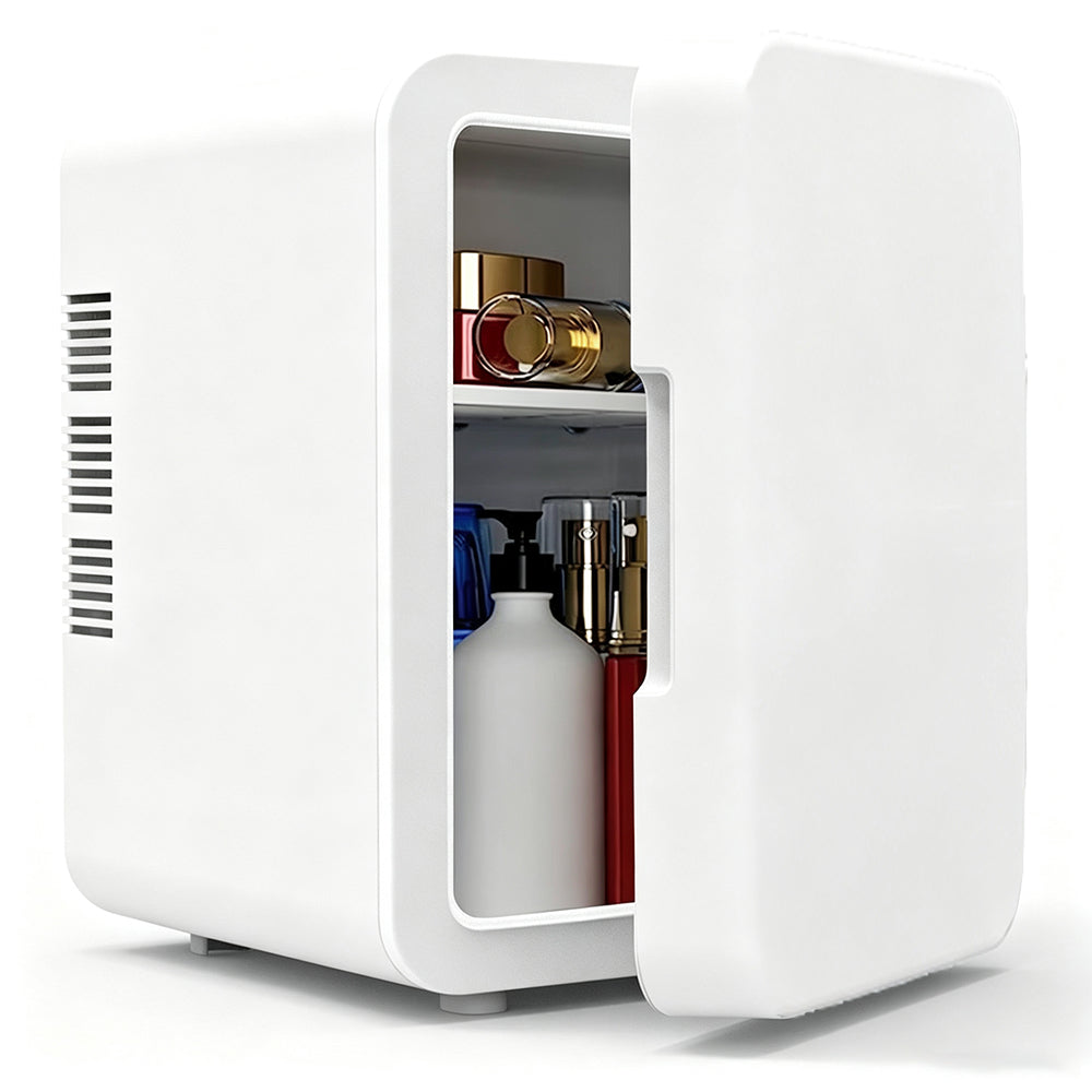 6L USB Mini Fridge Portable Can Cooler for Car - White