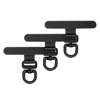 3 PCS Rotating Phone Tether Tab- Black