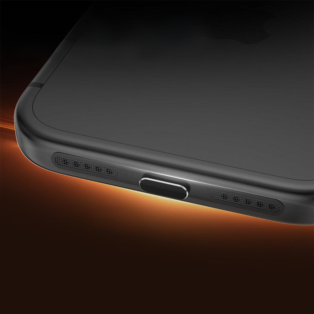 4Piece Metal Dust Mesh Covers for iPhone 18 Pro 18 Pro Max - Black