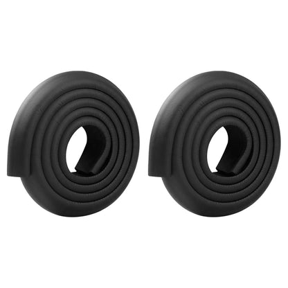 2 Piece L Shaped NBR Foam Table Edge Guards - Black