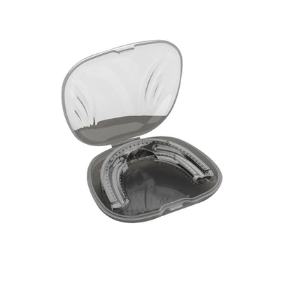 Set of 2Pcs Stop Snoring Mouth Guard Aid Snore Stopping Mouthpiece Anti Snore Grinding Black