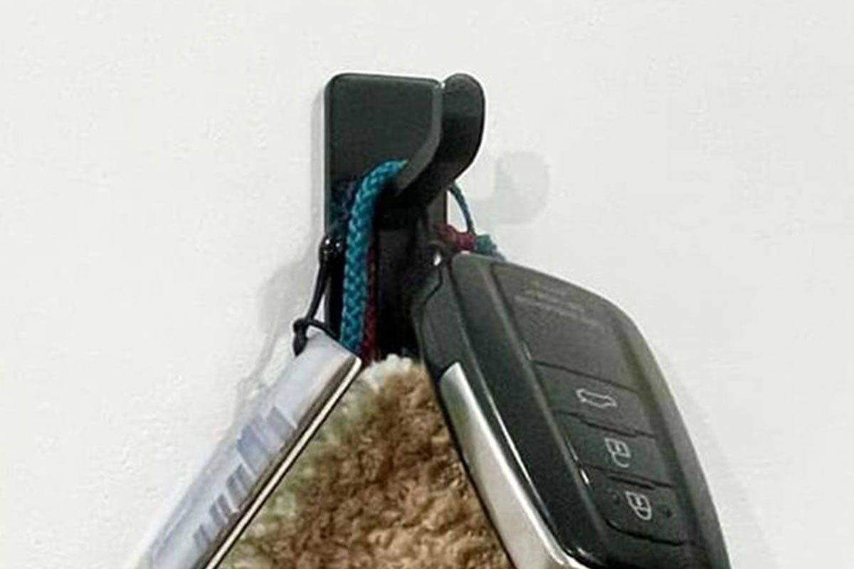 8Pcs Self Adhesive Wall Hook Double Hook Hanger Home Kitchen Bathroom Hanger Cabinet Tool