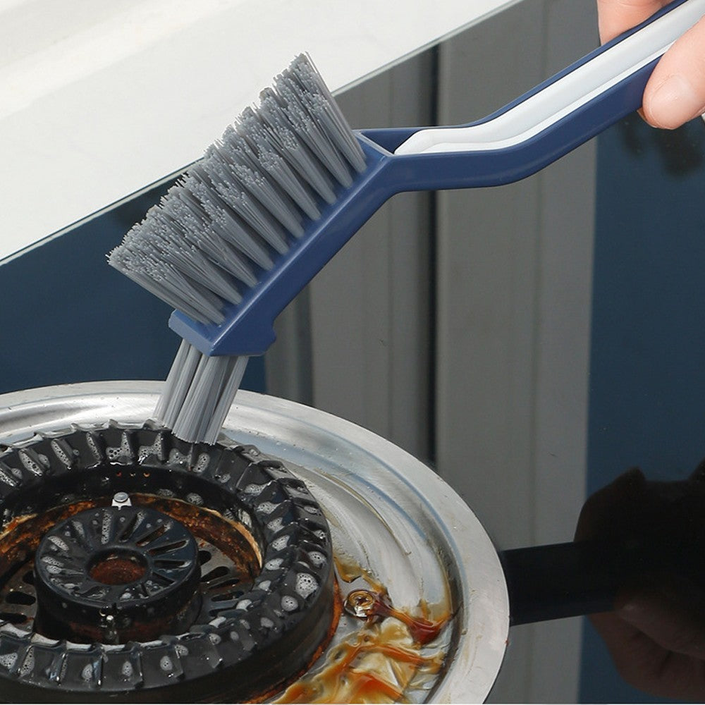 2Pcs Multifunctional 2-in-1 Crevice Gap Cleaning Brush
