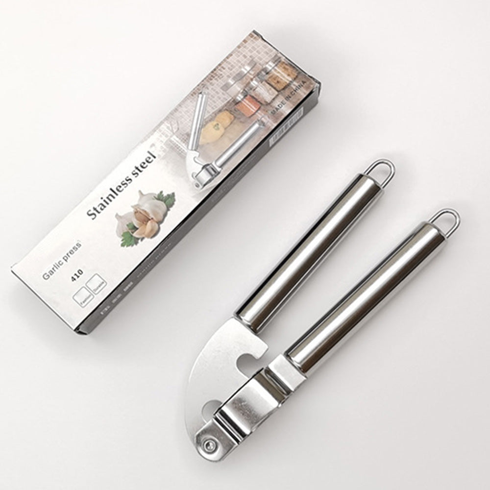 Manual Stainless Steel Garlic Press Crusher for Home Kitchen Cooking