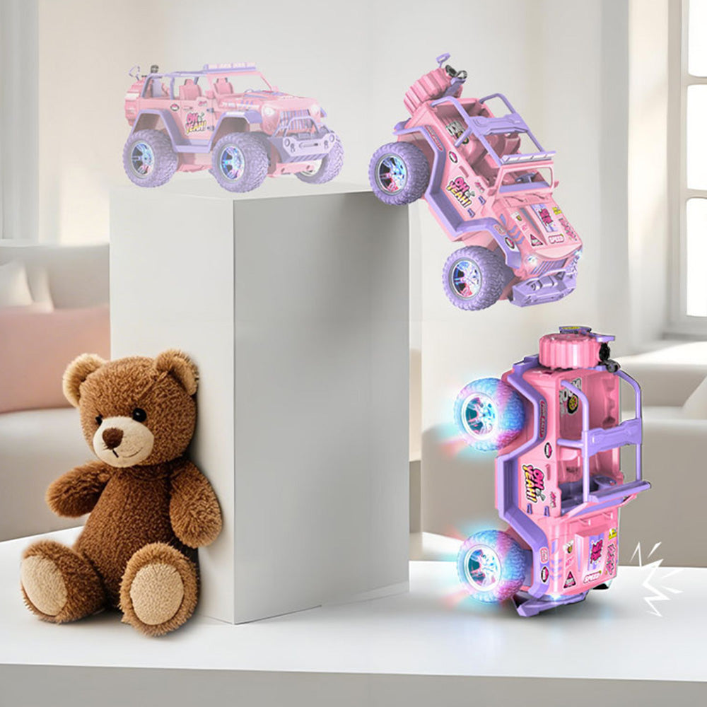 Remote Control Car Rechargeable Off Road Truck - Pink