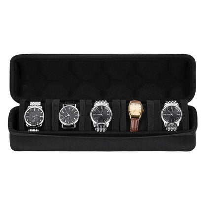 Portable Watch Storage Box Travel Organizer Watch Roll Display Case Style 2