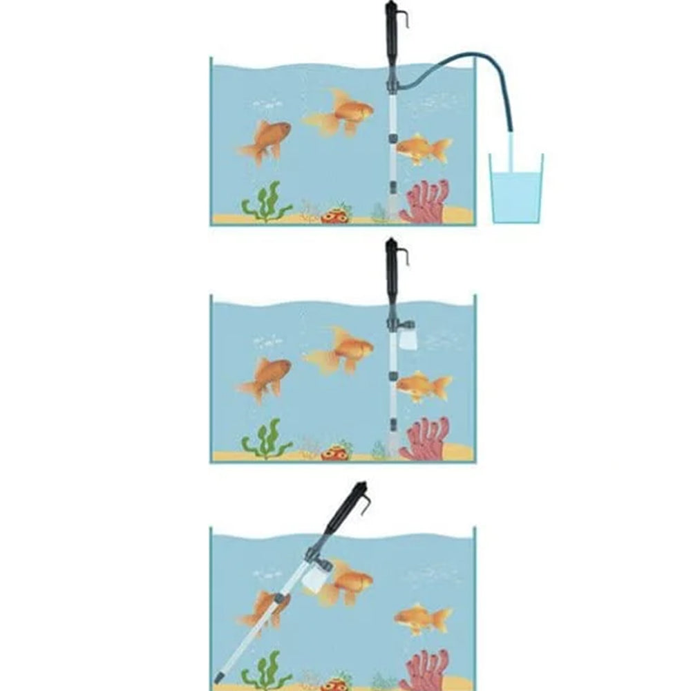 Electric Siphon Vacuum Cleaner Aquarium Fish Tank Clean Pump