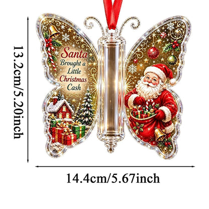 4 Piece Set Acrylic Christmas Cash Holder Ornament