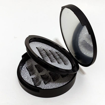 8 Pairs of Reusable Fake Eyelashes with Eyelash Tweezers Easy Attached