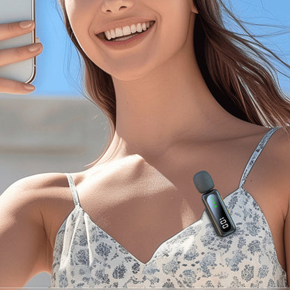 Wireless Lavalier Microphone ââ‚?Magnetic Mini Mic with LED for Phones
