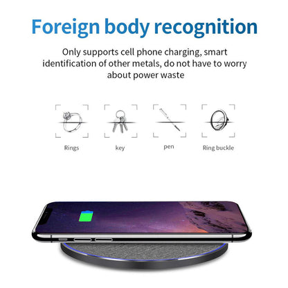 15W Wireless Fast Charging Pad Dock for Wireless Charging Phone