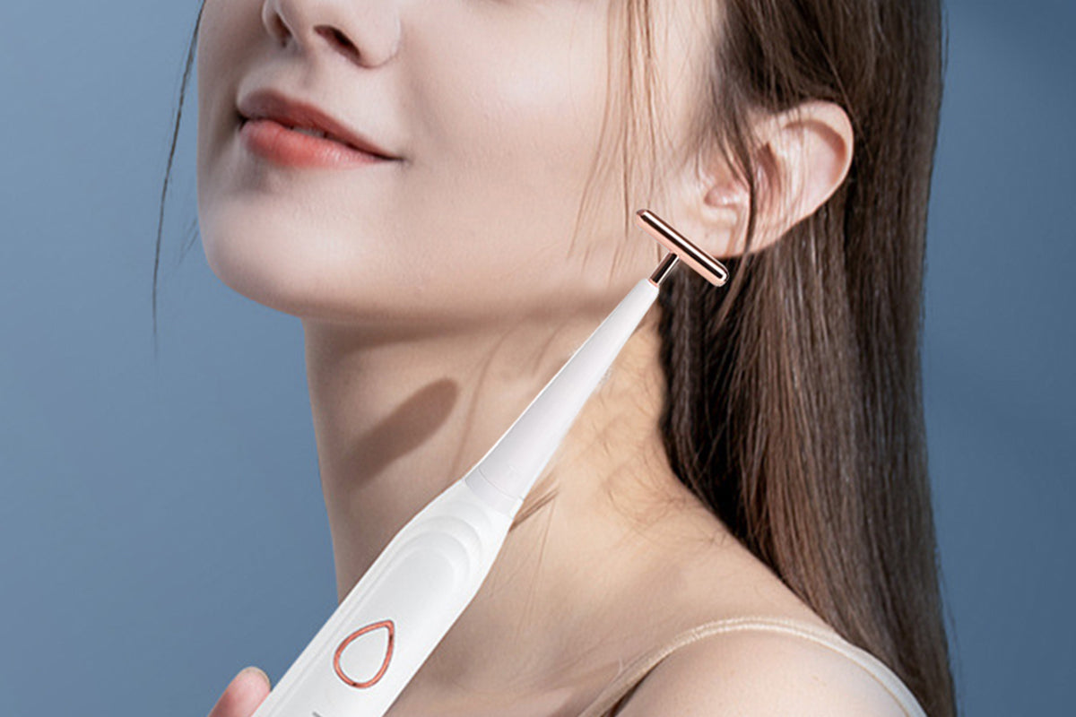 2Pcs Adults Sonic Electric Toothbrush Brushing Cleansing Massage 3-in-1 Multifunction Electric Toothbrushes Set-White