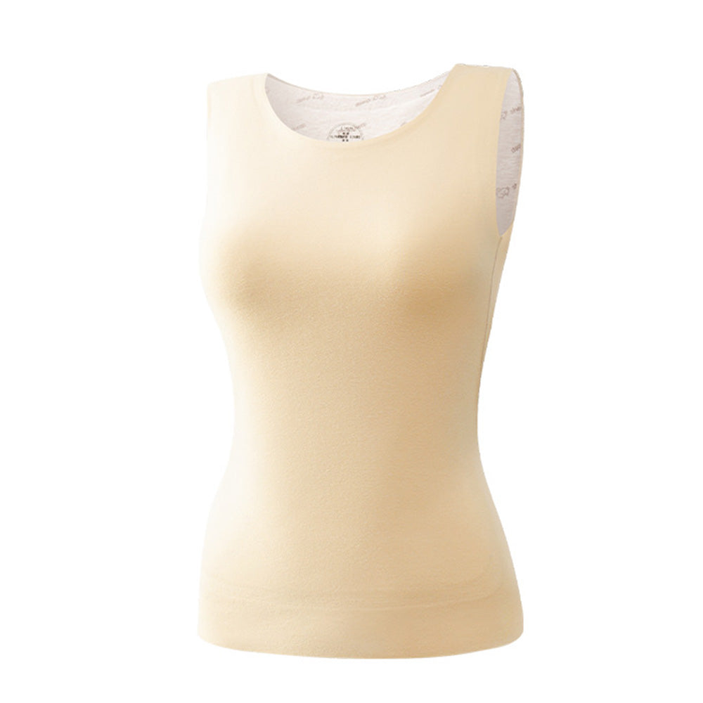 Thermal Underwear Round Neck-Apricot