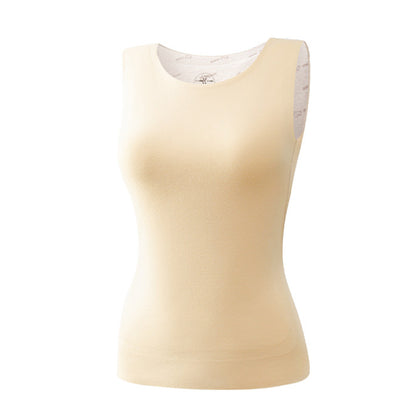 Thermal Underwear Round Neck-Apricot