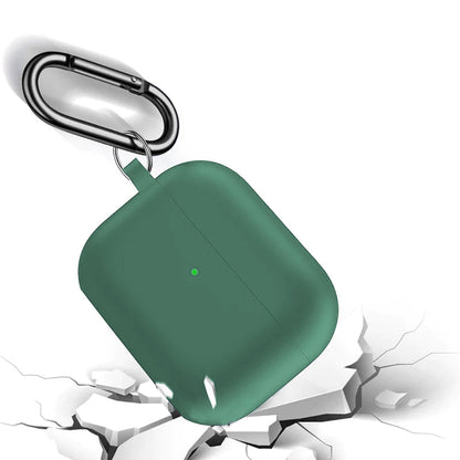 For Apple AirPods 3rd Generation Silicone Protective Case Cover with Cleaner Kit and Keychain Green